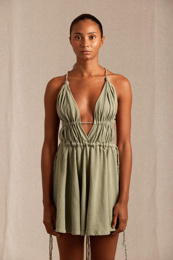 Caravana ASTU DRESS - SAGE GREEN