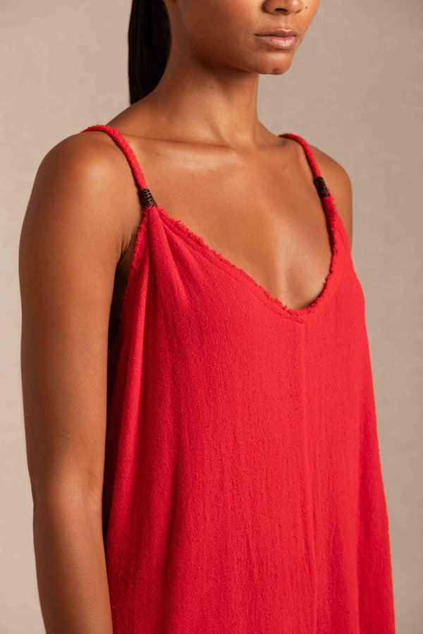 Caravana BECAN DRESS - SCARLET