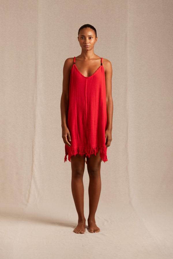 caravana BECAN DRESS - SCARLET