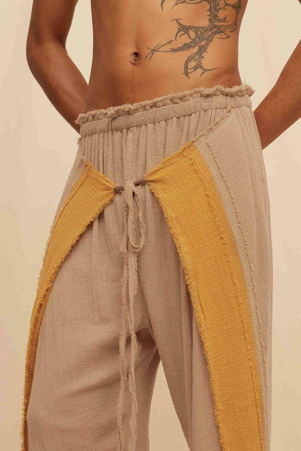 Caravana CHINDA PANTS - SEPIA / MUSTARD