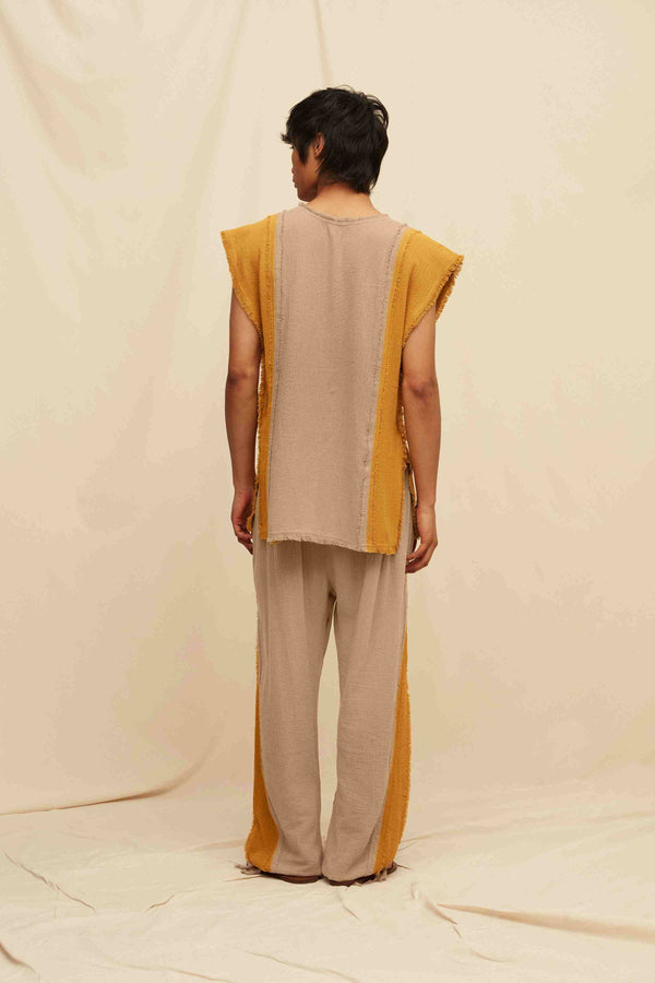 Caravana CHINDIKUN SHIRT - SEPIA / MUSTARD