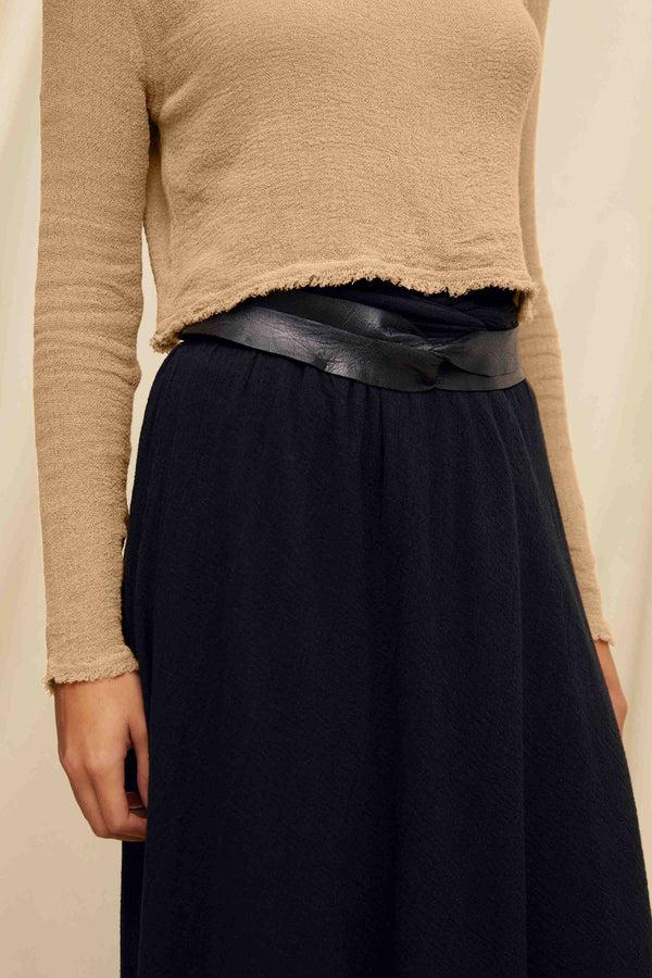 Caravana CHOLUL TIE DYE SKIRT - BLACK TIE DYE