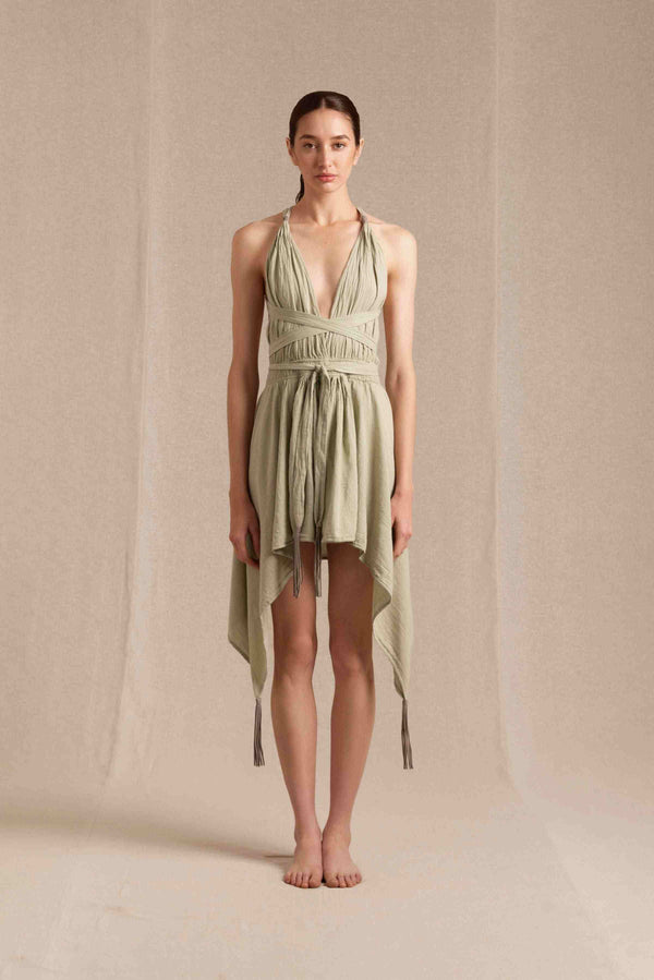 caravana CHUJ DRESS - SAGE GREEN