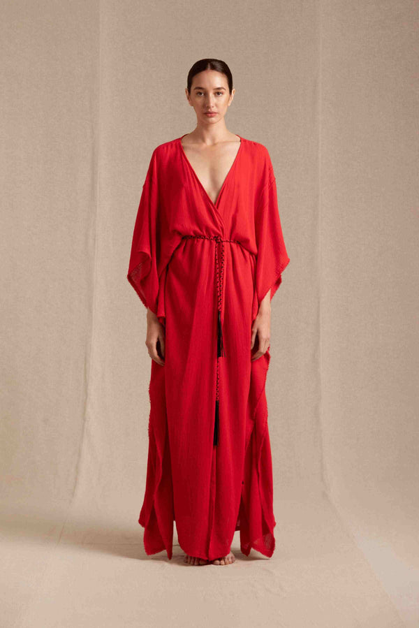 caravana CHUMUK KAFTAN - SCARLET
