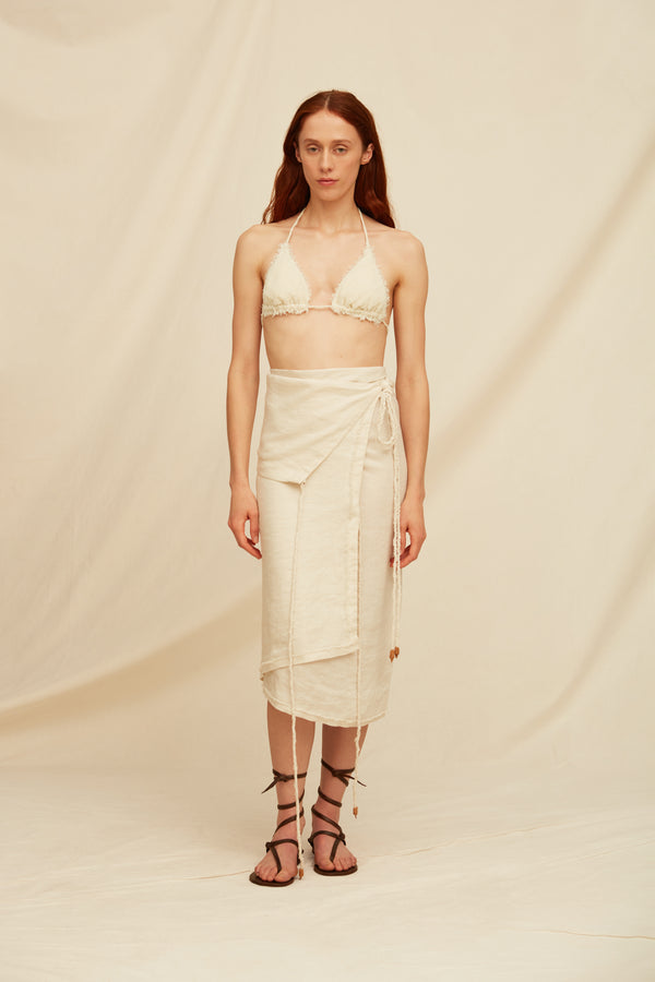 caravana EVINCHUI SKIRT - BONE