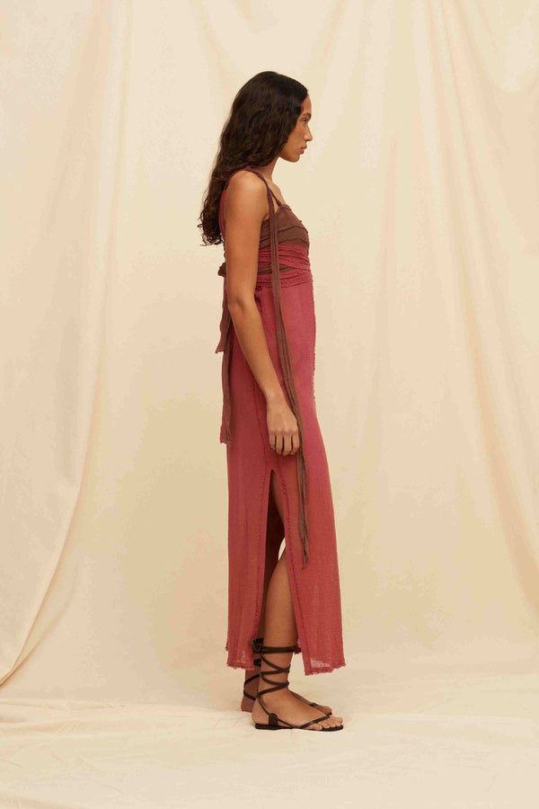 Caravana HANZA DRESS - MADERA / KAOBA