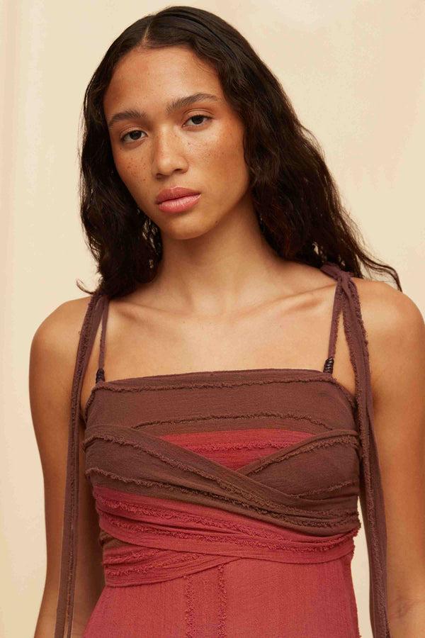 Caravana HANZA DRESS - MADERA / KAOBA