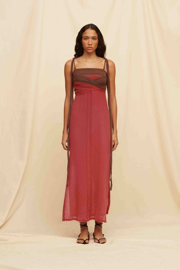 caravana HANZA DRESS - MADERA / KAOBA