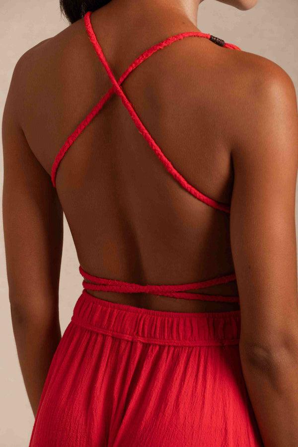 Caravana HERA GAUZE DRESS - SCARLET