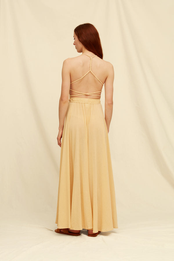 caravana HERA GAUZE DRESS - STRAW