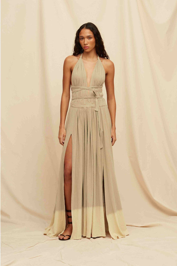 caravana HERA TIE DYE DRESS - SEPIA TIE DYE