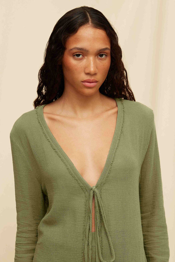 Caravana KAHAI TOP - OLIVE
