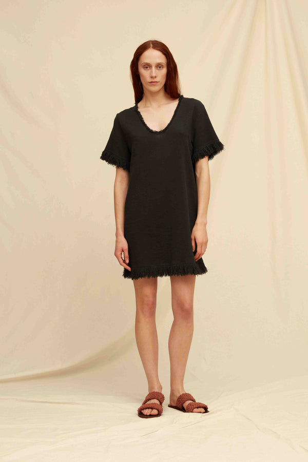 caravana KANTSAK DRESS - BLACK