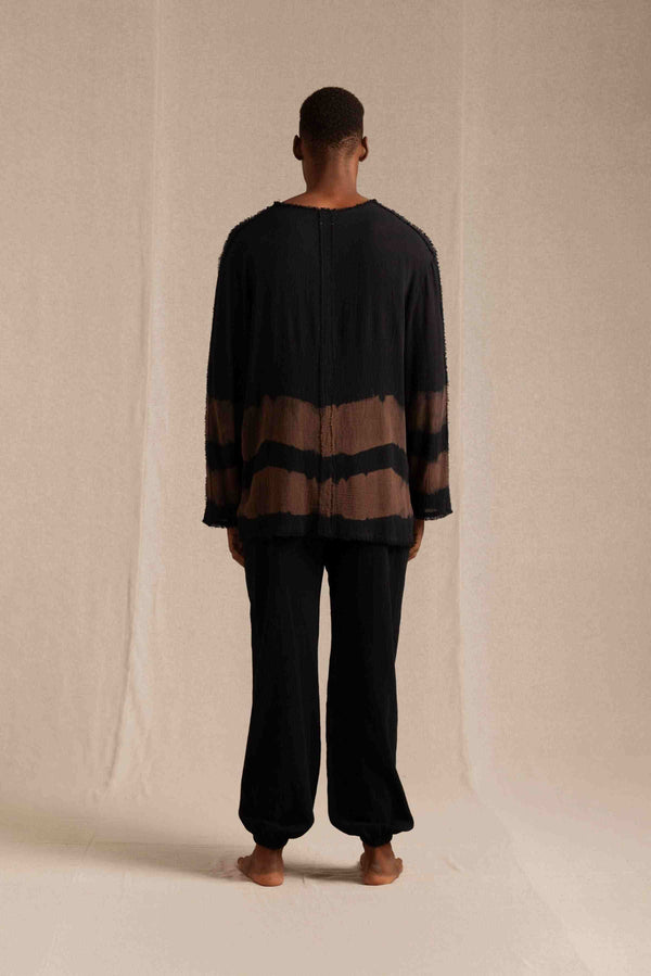Caravana KAXIL SHIRT - BLACK TIE DYE