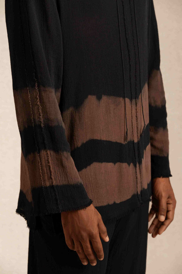 Caravana KAXIL SHIRT - BLACK TIE DYE