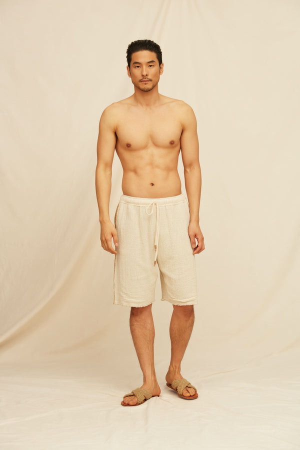 caravana KAXIN SHORTS - NATURAL / SEPIA