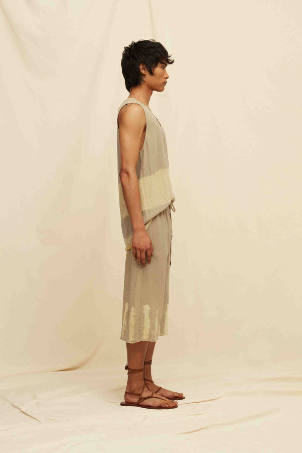 Caravana KIIBOK GAUZE TIE DYE SHIRT - SEPIA TIE DYE