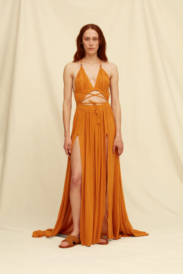 caravana KIMI DRESS - BURNT ORANGE
