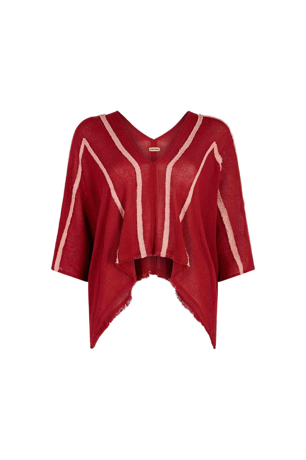 Caravana KISI TOP - CHERRY / DESERT ROSE