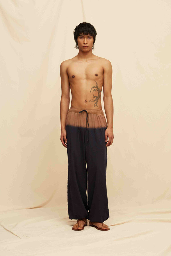 caravana KUNKA TIE DYE PANTS - BLACK TIE DYE