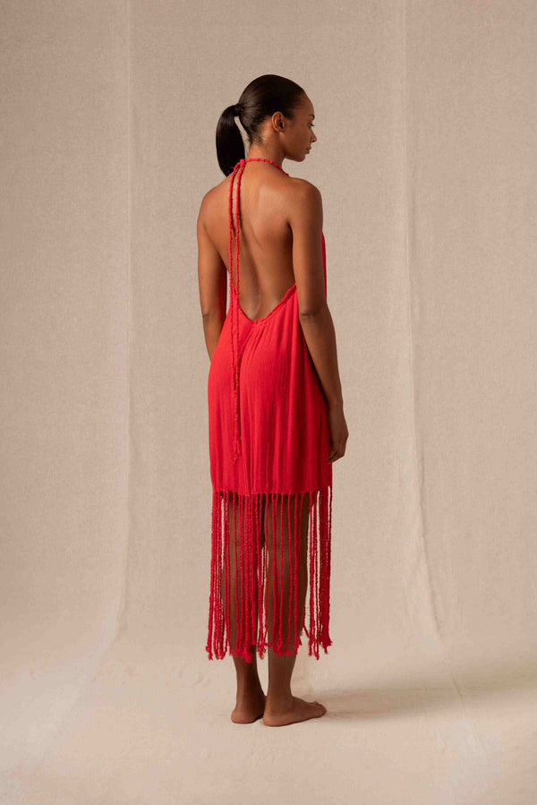 Caravana LAGAB DRESS - SCARLET