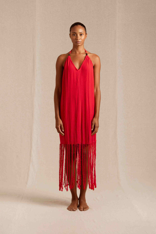 caravana LAGAB DRESS - SCARLET