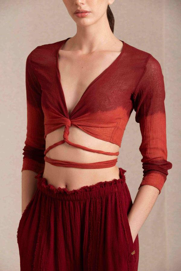 Caravana LAHUN TOP - CHERRY TIE DYE