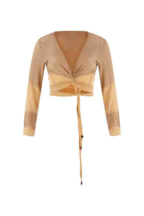 Caravana LAHUN TOP - SEPIA TINT TIE DYE