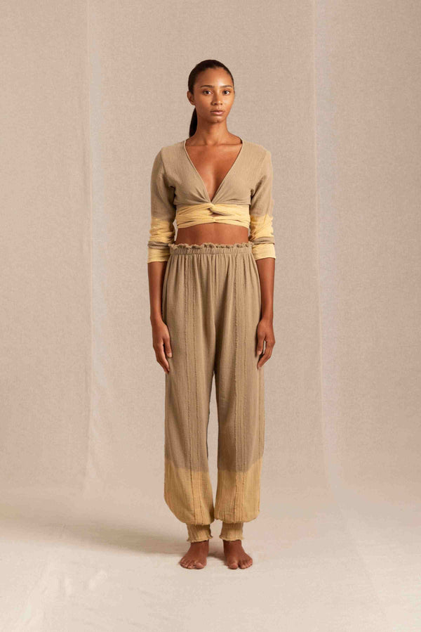 caravana LAHUN TOP - SEPIA TINT TIE DYE