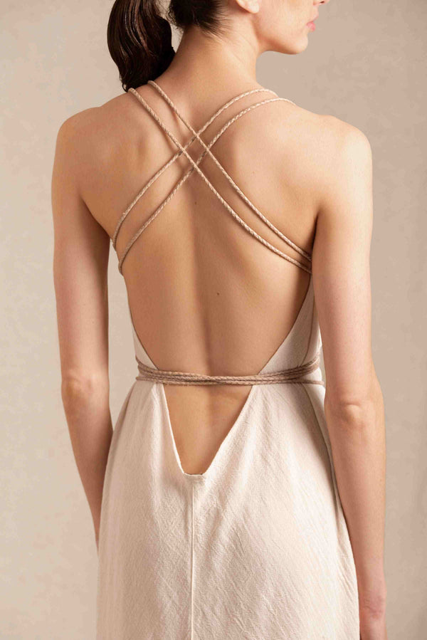 Caravana MAHAHUAL LONG DRESS - NATURAL