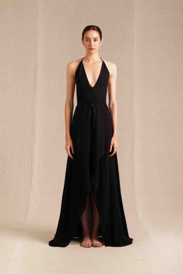 caravana PAKAKU DRESS - BLACK