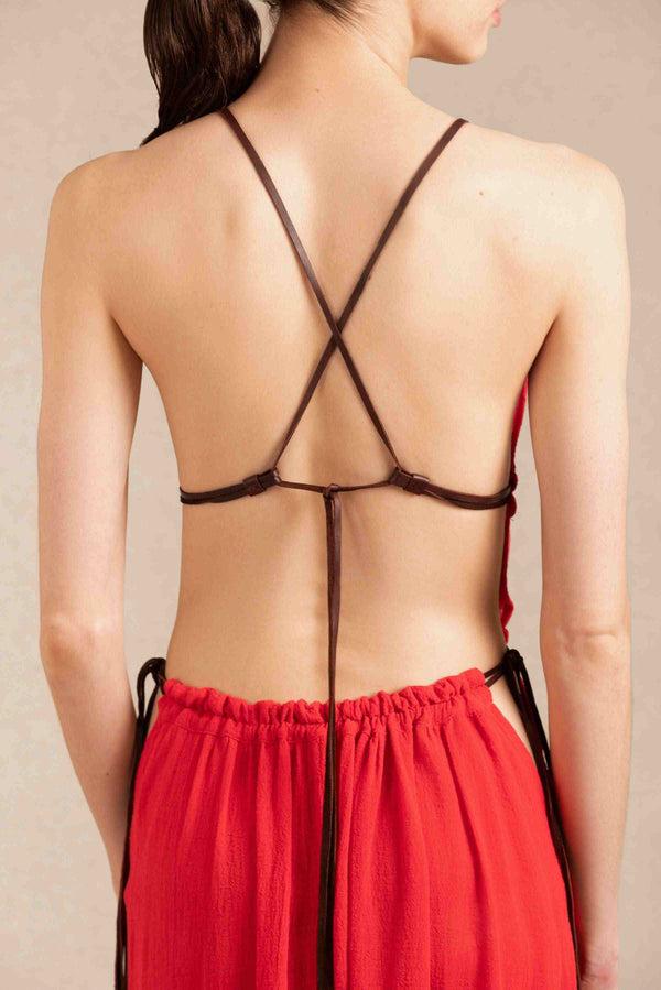 Caravana POMOLCHE DRESS - SCARLET