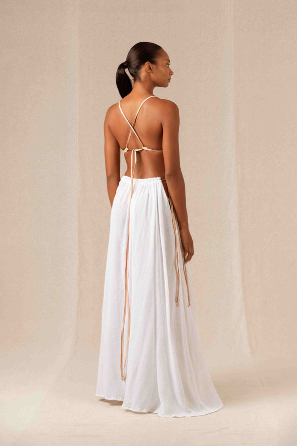 Caravana POMOLCHE DRESS - WHITE