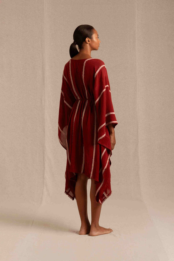Caravana SUKSU KAFTAN - CHERRY / DESERT ROSE