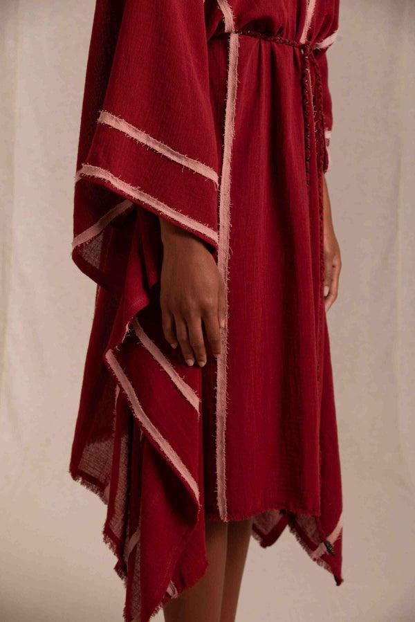 Caravana SUKSU KAFTAN - CHERRY / DESERT ROSE