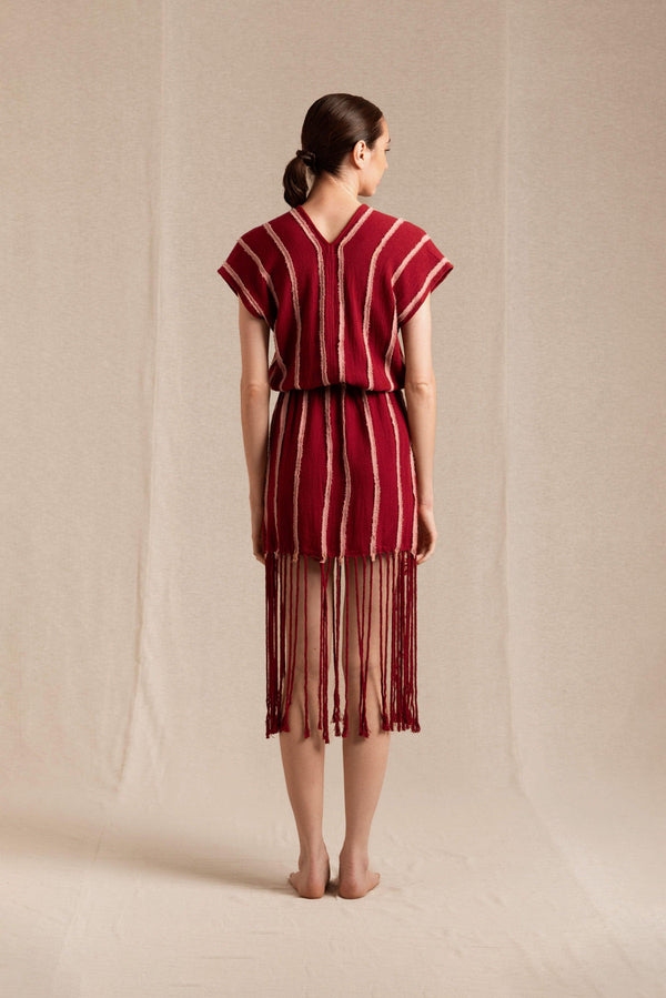 Caravana TIKUI DRESS - CHERRY / DESERT ROSE