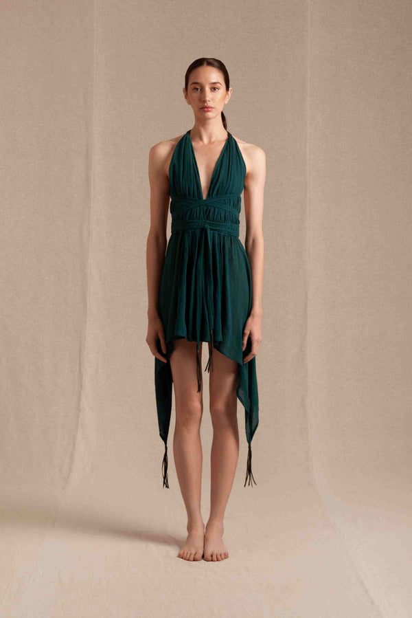 caravana TSIKBAL DRESS - ALPINE GREEN