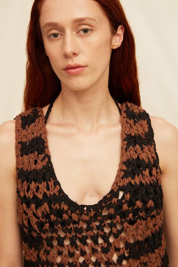 Caravana TUJUA DRESS - MADERA / BLACK