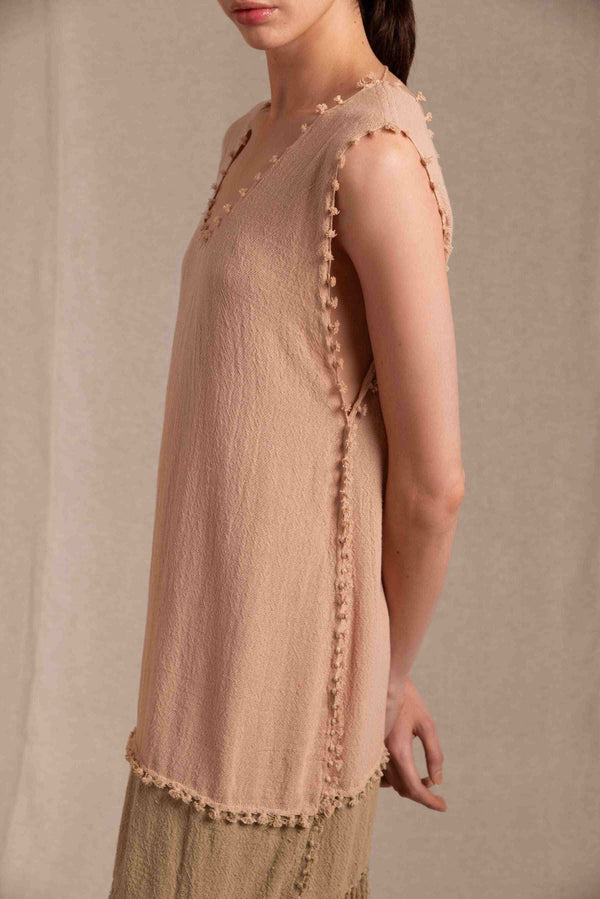 Caravana WARI DRESS - ANTIQUE ROSE / SEPIA TINT