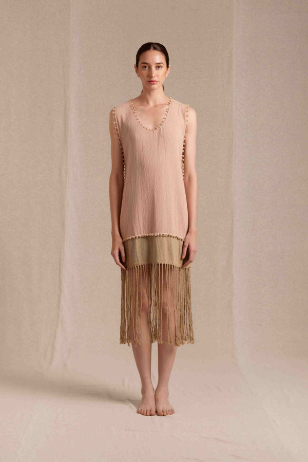 caravana WARI DRESS - ANTIQUE ROSE / SEPIA TINT
