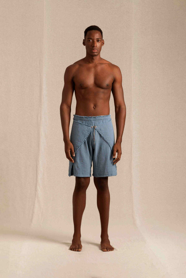 caravana XOLOC KNOTS SHORTS - BLUE HEAVEN