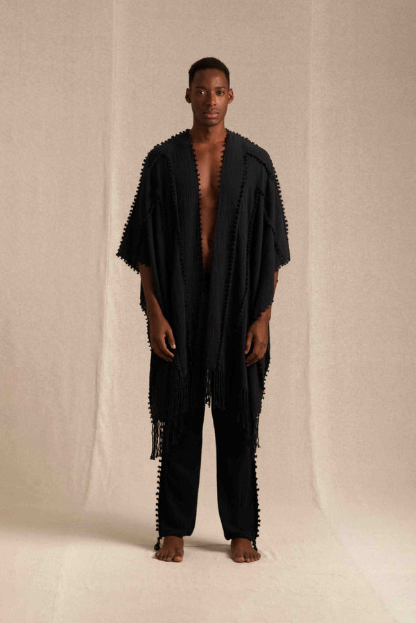 Caravana YALCHEN KNOTS CAPE - BLACK