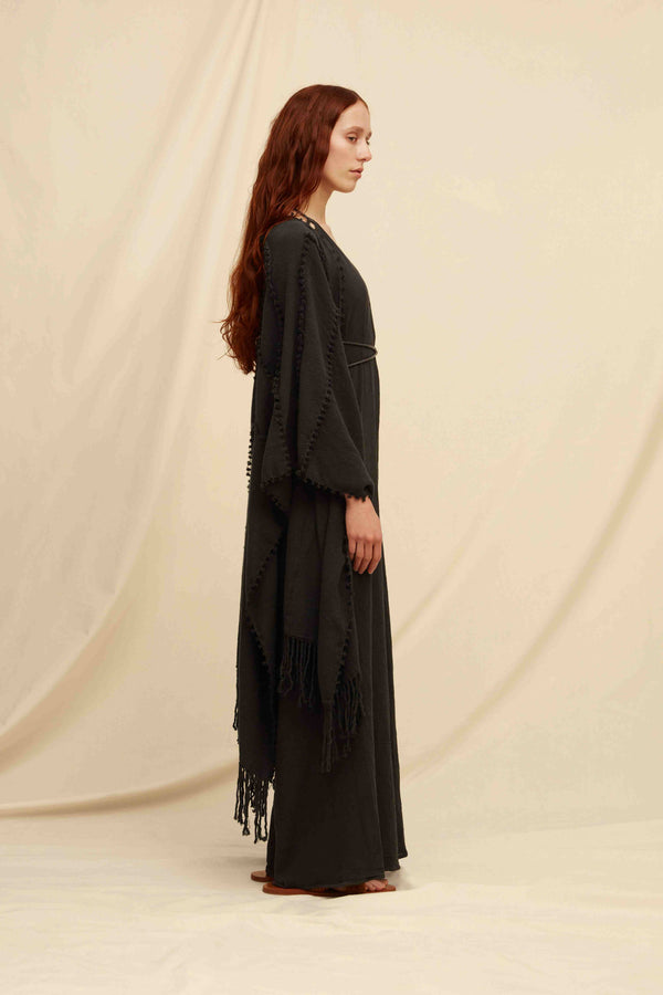 Caravana YALCHEN KNOTS CAPE - BLACK