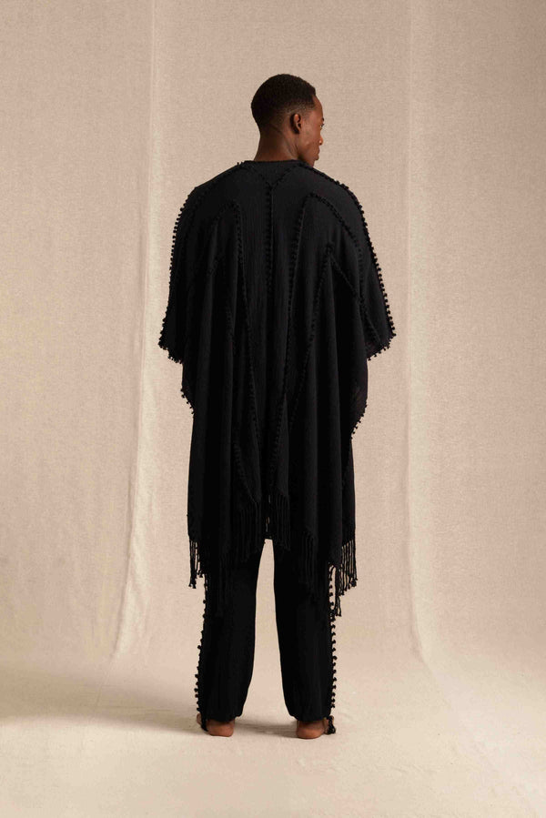 Caravana YALCHEN KNOTS CAPE - BLACK