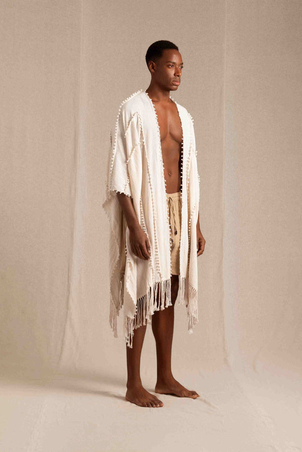 Caravana YALCHEN KNOTS CAPE - NATURAL