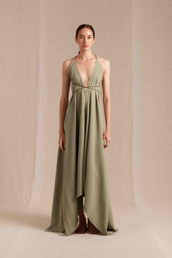 caravana YATZIL DRESS - SAGE GREEN