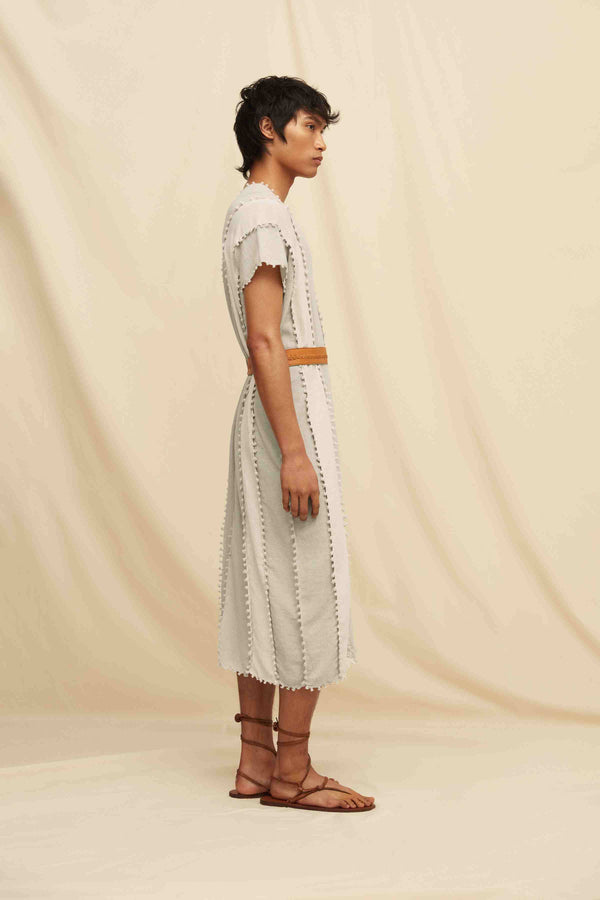 Caravana CHAAC LINES DRESS / TUNIC - QUIET GREY / NATURAL