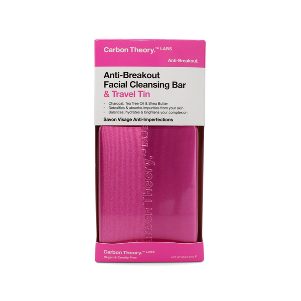 carbon theory Anti-Breakout Charcoal Cleansing Bar & Travel Tin