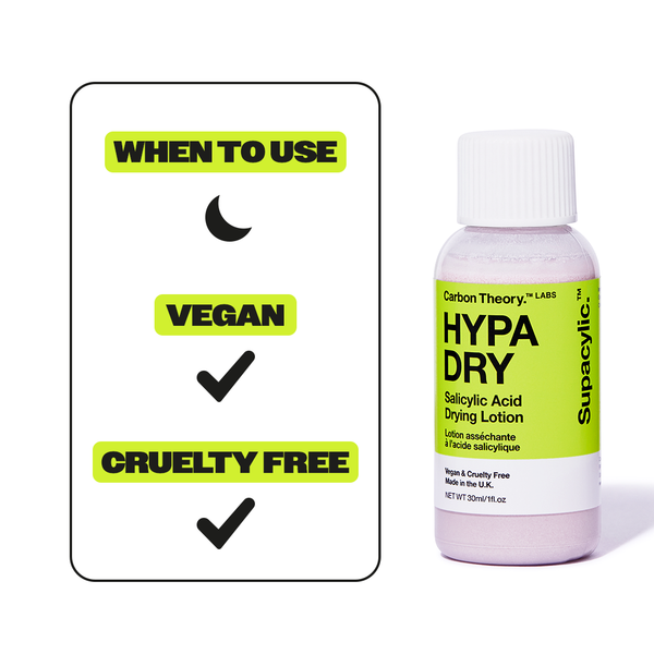Carbon Theory Hypa Dry - 2% Salicylic Acid Overnight Drying Lotion