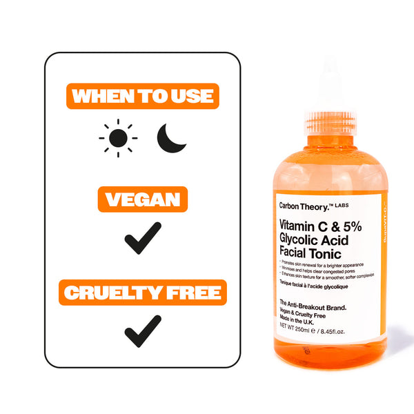 Carbon Theory SupaVIT-C - 5% Glycolic & Vitamin C Facial Tonic